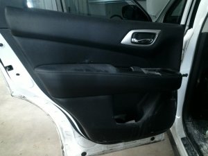 2014-2020 INFINITI QX60 Black Door Interior Trim Panel - Rear, Left (Driver) (Used OEM)