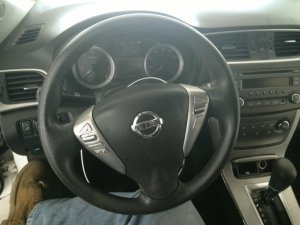 2013-2014 Nissan Sentra Black Tilt Steering Column with Cruise and Radio Controls (Used OEM)