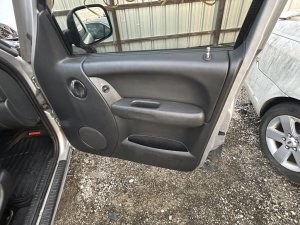 2002-2004 Jeep Liberty Black Door Interior Trim Panel - Front, Right (Passenger) (Used OEM)