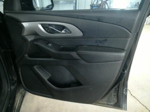 2018-2024 Buick Enclave Black Door Interior Trim Panel with Power Windows and Locks - Front, Right (Passenger) (Used OEM)