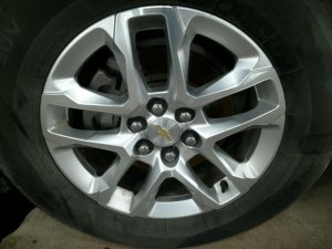 2018-2023 Chevrolet Traverse 10-Spoke Machined Silver Alloy Wheel (Used OEM)