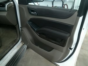 2015-2020 GMC Yukon XL Beige Door Interior Trim Panel with Power Windows and Locks - Front, Right (Passenger) (Used OEM)