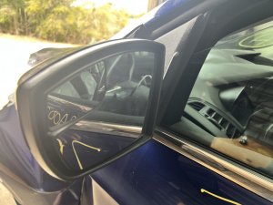 2013-2016 Ford Escape Blue Side/Door Mirror - Left (Driver) (Used OEM)