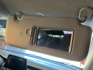 2019-2021 Kia Forte Black Sun Visor with Vanity Mirror - Right (Passenger) (Used OEM)