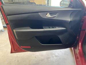 2019-2021 Kia Forte Black Door Interior Trim Panel with Power Windows and Locks - Front, Left (Driver) (Used OEM)