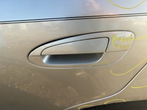 2002-2006 Nissan Altima White Rear Exterior Door Handle - Left (Driver) (Used OEM)