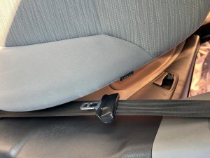 2012-2017 Hyundai Accent Gray Seat Belt Assembly with Pretensioner - Front, Left (Driver) (Used OEM)
