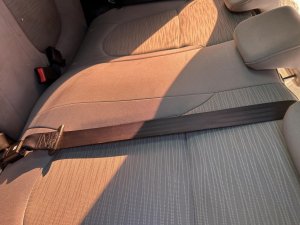 2011-2017 Hyundai Accent Gray Seat Belt Assembly - Rear, Left (Driver) (Used OEM)
