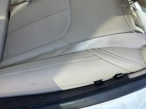 2014-2016 Buick LaCrosse Tan Center Seat Belt Assembly - Rear, Left (Driver) (Used OEM)