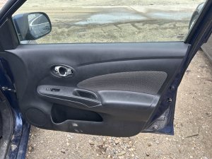 2014-2019 Nissan Versa Note Black Door Interior Trim Panel - Front, Left (Driver) (Used OEM)