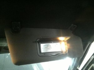 2011-2014 Lincoln Mark LT Black Illuminated Sun Visor - Right (Passenger) (Used OEM)