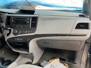 2011-2014 Toyota Sienna Gray Upper Glove Box (Used OEM)