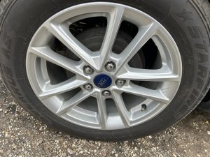 2015-2018 Ford C-Max Silver 16x7 10-Spoke Silver Painted Alloy Wheel (Used OEM)