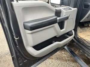 2015-2020 Ford F-150 Gray Power Windows and Locks Door Interior Trim Panel - Front, Left (Driver) (Used OEM)