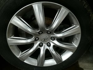 2011-2013 INFINITI QX56 22x8 9-Spoke Smoked Hyper Painted Alloy Wheel (Used OEM)