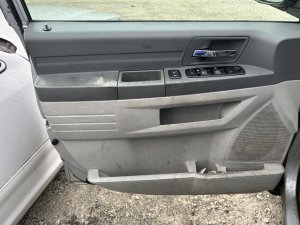2008-2010 Dodge Grand Caravan Gray Door Interior Trim Panel - Front, Left (Driver) (Used OEM)