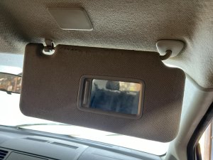 2005-2012 Nissan Tiida Black Sun Visor without Sunroof and without Illuminated Mirror - Right (Passenger) (Used OEM)