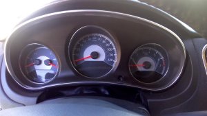 OEM Instrument Cluster with 120 MPH Speedometer and Display Screen for 2011-2014 Chrysler - Front (OEM)