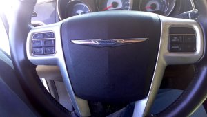2011-2014 Dodge Avenger Black Steering Wheel Air Bag - Left (Driver) (Used OEM)