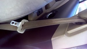 2011-2014 Chrysler 200 Black Seat Belt Assembly - Front, Left (Driver) (Used OEM)