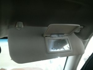 2008 Dodge Magnum Tan Illuminated Vanity Mirror Sun Visor - Right (Passenger) (Used OEM)