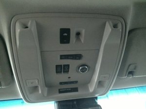 2015-2020 GMC Yukon XL Gray Overhead Console Panel with Sunroof Controls (Used OEM)