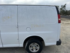 1996-2026 Chevrolet Express 3500 White Fuel Filler Door (Used OEM)