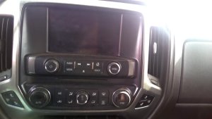 2014 Chevrolet Silverado 1500 Infotainment Display Control Panel with Screen (Used OEM)