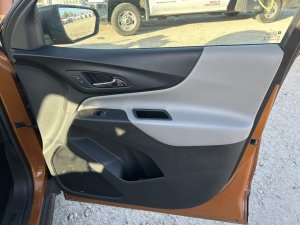 2018-2024 GMC Terrain Gray Door Interior Trim Panel with Power Windows and Locks - Front, Right (Passenger) (Used OEM)