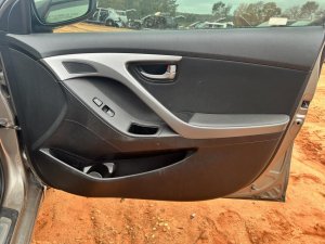 2014-2016 Hyundai Elantra Black Door Interior Trim Panel - Front, Right (Passenger) (Used OEM)