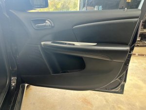 2011-2020 Dodge Journey Black Door Interior Trim Panel - Front, Right (Passenger) (Used OEM)