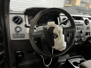 2009-2013 Ford F-150 Black Roof Curtain Air Bag - Left (Driver) (Used OEM)