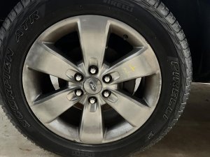 2009-2012 Ford F-150 Black 17x7.5 6-Spoke Charcoal Painted Alloy Wheel (Used OEM)