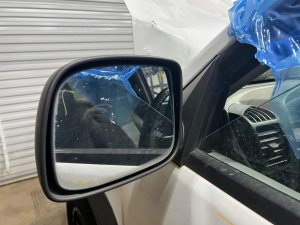 2004-2012 GMC Canyon Black Manual Door/Side View Mirror - Left (Driver) (Used OEM)