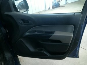 2015-2022 GMC Canyon Black Door Interior Trim Panel with Power Windows and Power Locks - Front, Right (Passenger) (Used OEM)