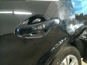 2010-2017 Chevrolet Equinox Black Exterior Door Handle - Rear, Left (Driver) (Used OEM)
