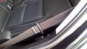 2015-2020 GMC Yukon XL Black Seat Belt Assembly - Rear (Used OEM)