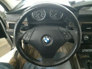 2009-2010 BMW 528i Black Power Steering Column with Cruise and Radio Controls (Used OEM)