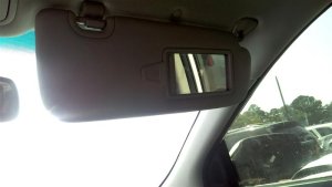 2019 Hyundai Santa Fe XL Gray Sun Visor with Sunroof and Illuminated Vanity Mirror - Right (Passenger) (Used OEM)