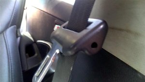2013-2018 Hyundai Santa Fe Brown Seat Belt Assembly with Pretensioner - Front, Left (Driver) (Used OEM)