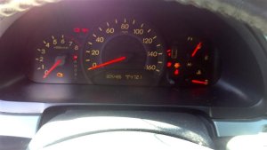 2005-2007 Honda Odyssey Black Speedometer Instrument Panel Bezel (Used OEM)