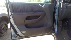 2005-2007 Honda Odyssey Gray Door Interior Trim Panel - Front, Left (Driver) (Used OEM)