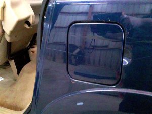 2004-2010 INFINITI QX56 Silver Fuel Filler Door (Used OEM)