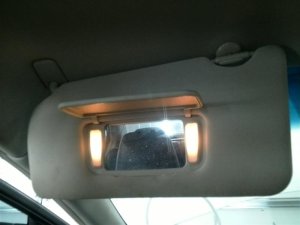 2013-2014 Nissan Maxima Tan Sun Visor - Left (Driver) (Used OEM)