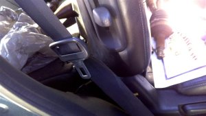 2014-2020 INFINITI QX60 Black Middle Row Seat Belt Assembly - Rear, Left (Driver) (Used OEM)