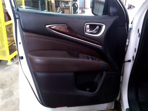 2014-2020 INFINITI QX60 Brown Door Interior Trim Panel with Power Windows and Locks - Front, Left (Driver) (Used OEM)