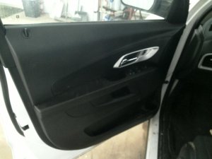 2010-2017 GMC Terrain Black Door Interior Trim Panel with Power Windows and Locks - Front, Left (Driver) (Used OEM)