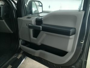 2015-2020 Ford F-150 Black Power Windows and Locks Door Interior Trim Panel - Front, Right (Passenger) (Used OEM)