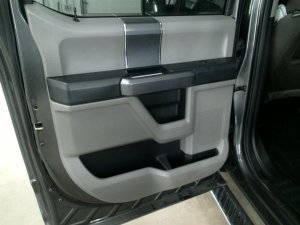 2015-2020 Ford F-150 Black Door Interior Trim Panel - Rear, Left (Driver) (Used OEM)