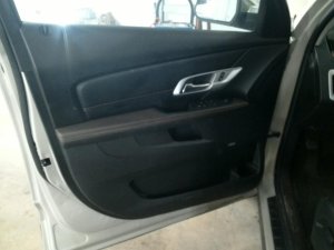 2010-2017 GMC Terrain Black Door Interior Trim Panel with Power Windows and Locks - Front, Left (Driver) (Used OEM)